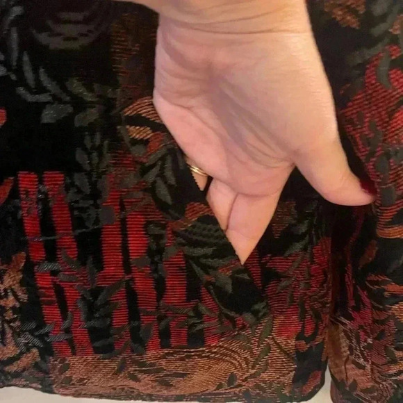 Chicos quilted jacket reversible tapestry jacket - Picture 6 of 14